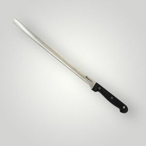 Ronco Six Star+ Carving Knife 12 Inch Black Handle Stainless Steel Straight